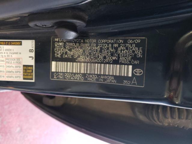 Photo 10 from auction – 2010 TOYOTA PRIUS with VIN JTDKN3DU6A0012972