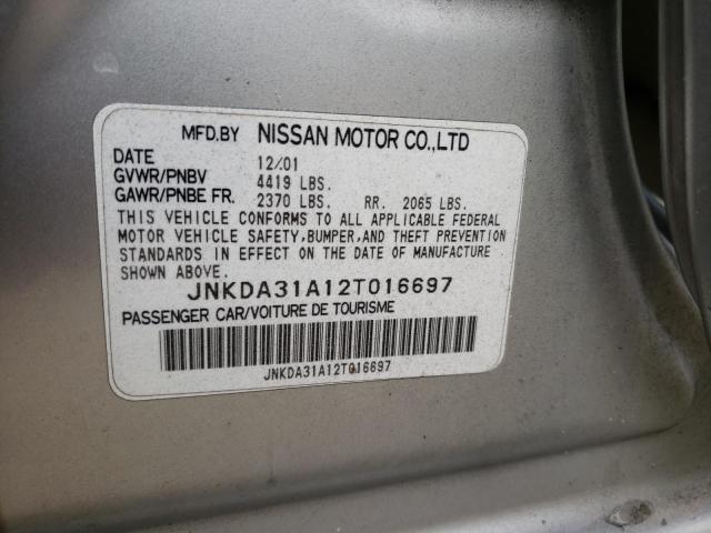 Photo 10 from auction – 2002 INFINITI I35 with VIN JNKDA31A12T016697