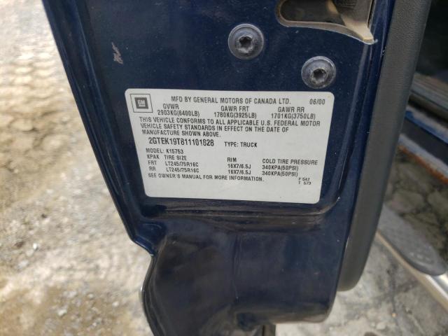 Photo 10 from auction – 2001 GMC NEW SIERRA with VIN 2GTEK19T811101828