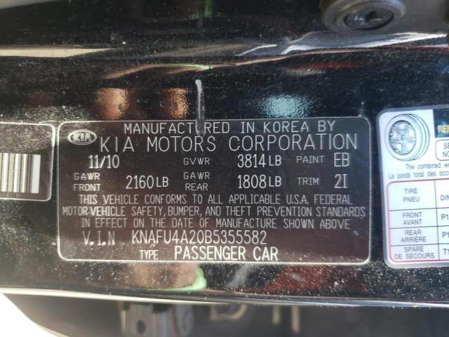 Photo 10 from auction – 2011 KIA FORTE EX with VIN KNAFU4A20B5355582