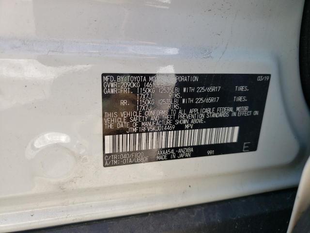 Photo 10 from auction – 2019 TOYOTA RAV4 LE with VIN JTMF1RFV5KJ014469