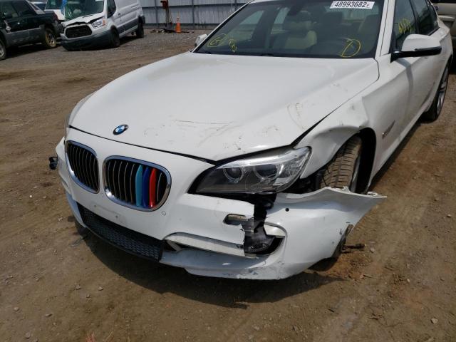 Photo 9 from auction – 2014 BMW 740 I with VIN WBAYA6C54ED144061