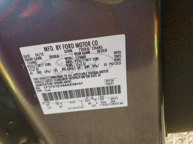 Photo 10 from auction – 2010 FORD F150 SUPER with VIN 1FTFX1EV9AKE08101