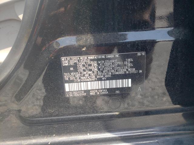 Photo 10 from auction – 2010 TOYOTA RAV4 with VIN 2T3BF4DV8AW064871