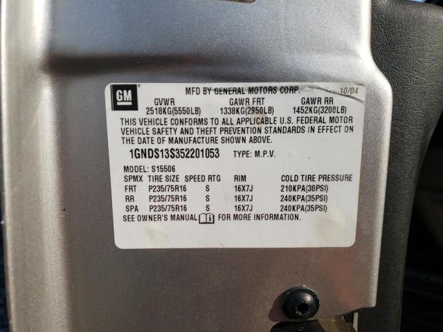 Photo 10 from auction – 2005 CHEVROLET TRAILBLAZE with VIN 1GNDS13S352201053