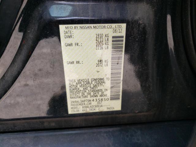Photo 10 from auction – 2013 NISSAN ALTIMA 2.5 with VIN 1N4AL3AP7DN435850