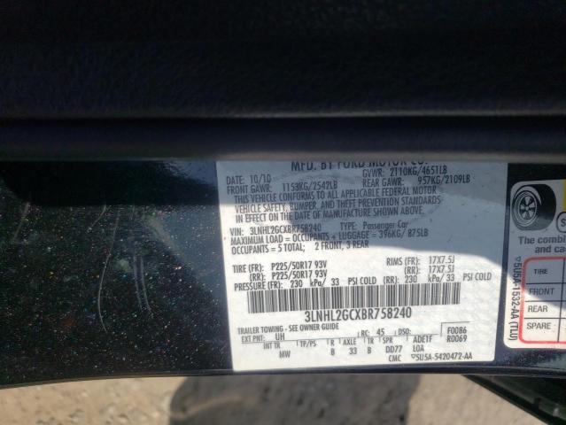 Photo 10 from auction – 2011 LINCOLN MKZ with VIN 3LNHL2GCXBR758240