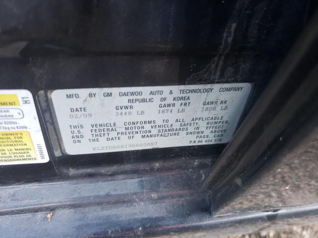 Photo 10 from auction – 2009 PONTIAC G3 with VIN KL2TD66E19B660057