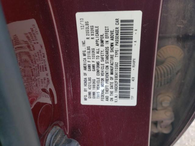Photo 10 from auction – 2014 HONDA ACCORD SPO with VIN 1HGCR2F59EA110582
