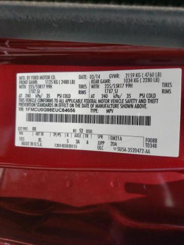 Photo 10 from auction – 2014 FORD ESCAPE SE with VIN 1FMCU0G98EUC84656