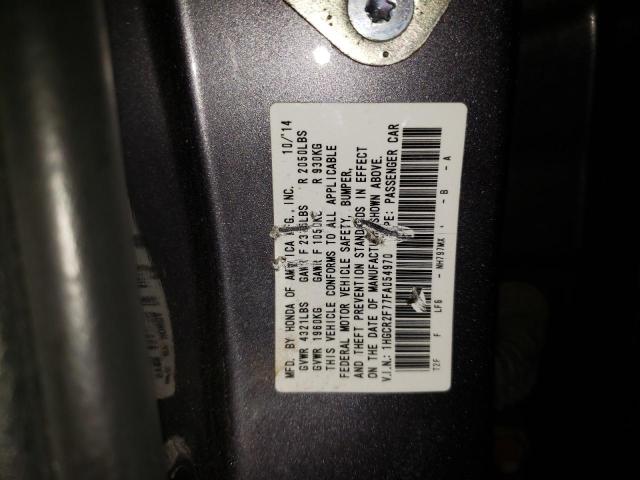 Photo 10 from auction – 2015 HONDA ACCORD EX with VIN 1HGCR2F77FA054970