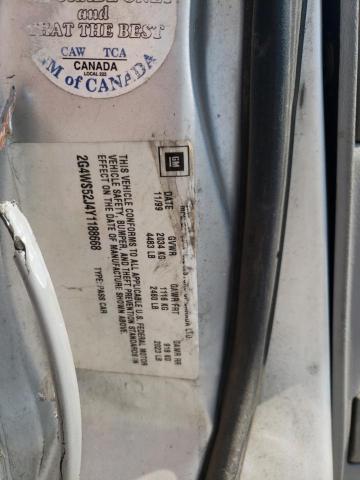 Photo 10 from auction – 2000 BUICK CENTURY CU with VIN 2G4WS52J4Y1188668