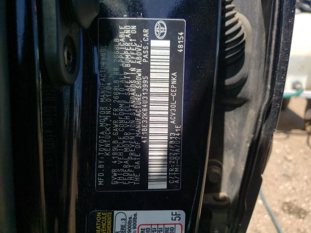 Photo 10 from auction – 2004 TOYOTA CAMRY LE with VIN 4T1BE32K84U313995