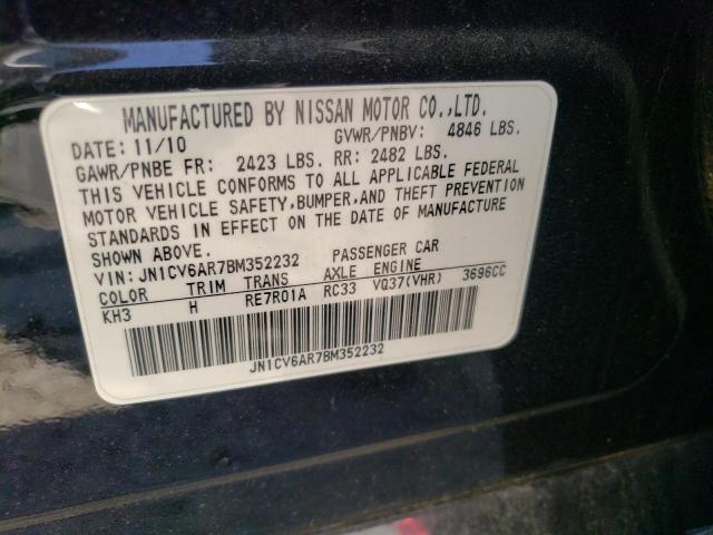 Photo 10 from auction – 2011 INFINITI G37 with VIN JN1CV6AR7BM352232