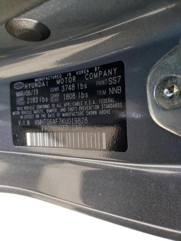 Photo 10 from auction – 2019 HYUNDAI VELOSTER B with VIN KMHTG6AF7KU019828