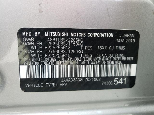 Photo 10 from auction – 2020 MITSUBISHI OUTLANDER with VIN JA4AD3A38LZ021062