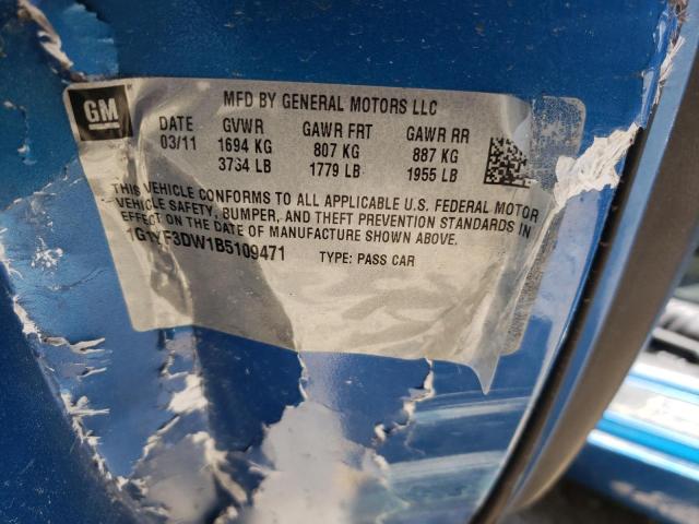 Photo 10 from auction – 2011 CHEVROLET CORVETTE with VIN 1G1YF3DW1B5109471