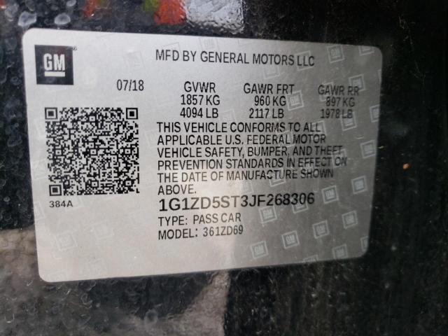 Photo 10 from auction – 2018 CHEVROLET MALIBU LT with VIN 1G1ZD5ST3JF268306