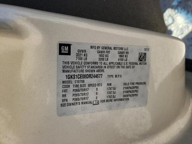 Photo 10 from auction – 2013 GMC YUKON SLT with VIN 1GKS1CE08DR244677