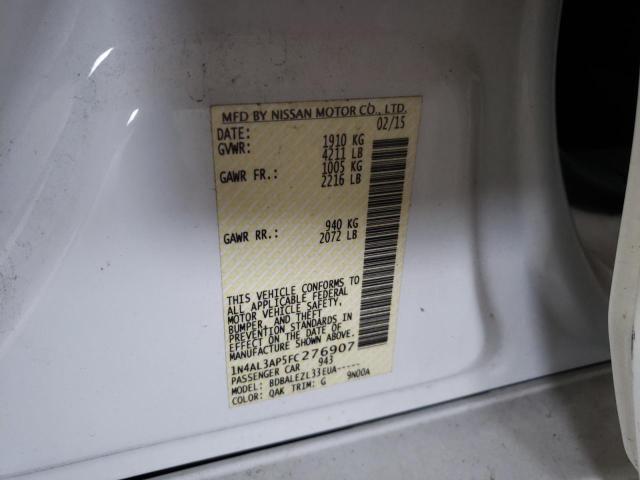 Photo 10 from auction – 2015 NISSAN ALTIMA 2.5 with VIN 1N4AL3AP5FC276907