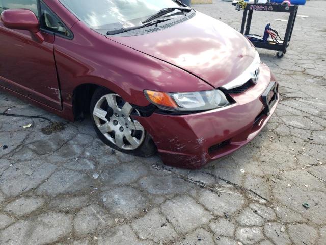 Photo 9 from auction – 2009 HONDA CIVIC LX with VIN 19XFA16519E005700