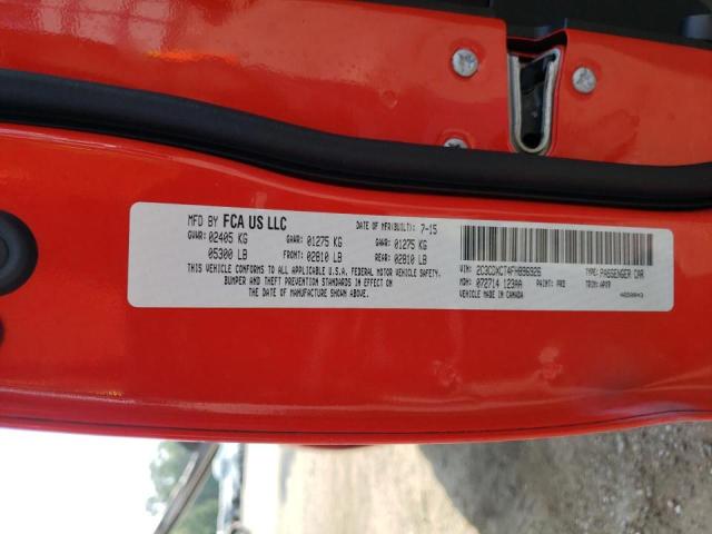 Photo 10 from auction – 2015 DODGE CHARGER R/ with VIN 2C3CDXCT4FH896926