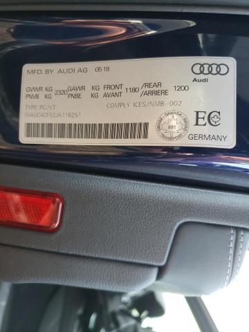 Photo 10 from auction – 2018 AUDI S5 PRESTIG with VIN WAUC4CF52JA116251