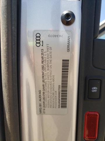 Photo 10 from auction – 2017 AUDI A4 PREMIUM with VIN WAUANAF46HN027009