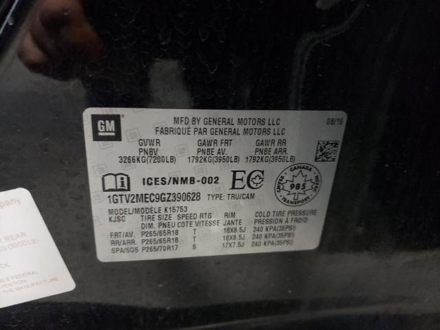 Photo 10 from auction – 2016 GMC SIERRA K15 with VIN 1GTV2MEC9GZ390628