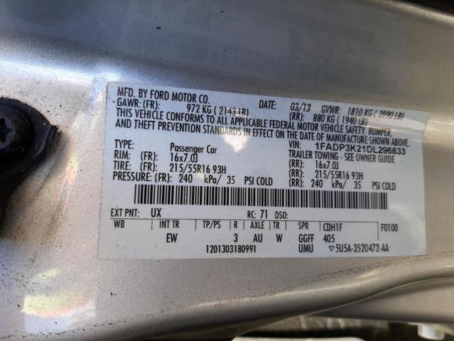 Photo 10 from auction – 2013 FORD FOCUS SE with VIN 1FADP3K21DL296833