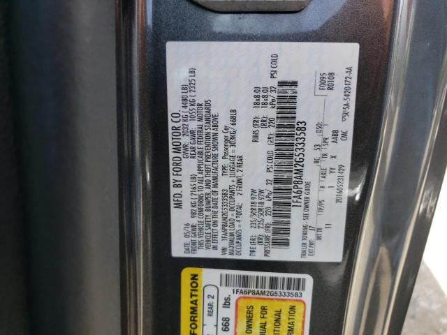 Photo 10 from auction – 2016 FORD MUSTANG with VIN 1FA6P8AM2G5333583