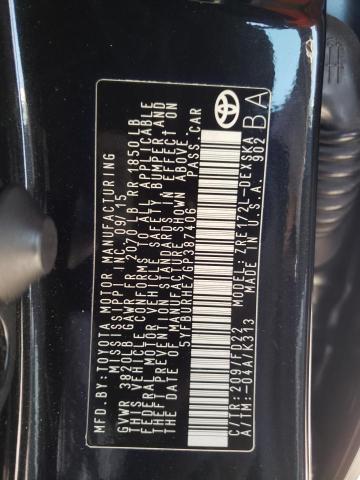 Photo 10 from auction – 2016 TOYOTA COROLLA L with VIN 5YFBURHE7GP387406