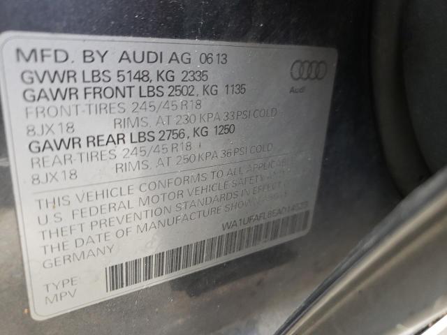 Photo 10 from auction – 2014 AUDI A4 ALLROAD with VIN WA1UFAFL8EA014523