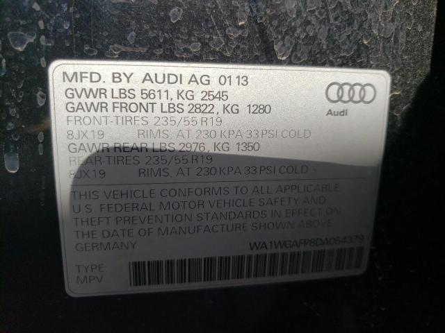 Photo 10 from auction – 2013 AUDI Q5 PRESTIG with VIN WA1WGAFP8DA054379