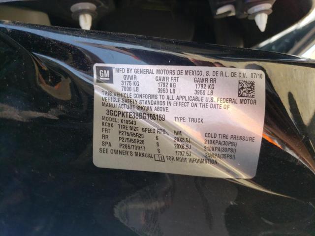 Photo 10 from auction – 2011 CHEVROLET SILVERADO with VIN 3GCPKTE38BG103159