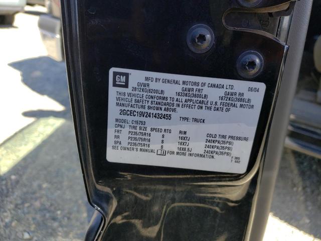 Photo 10 from auction – 2004 CHEVROLET SILVERADO with VIN 2GCEC19V241432455