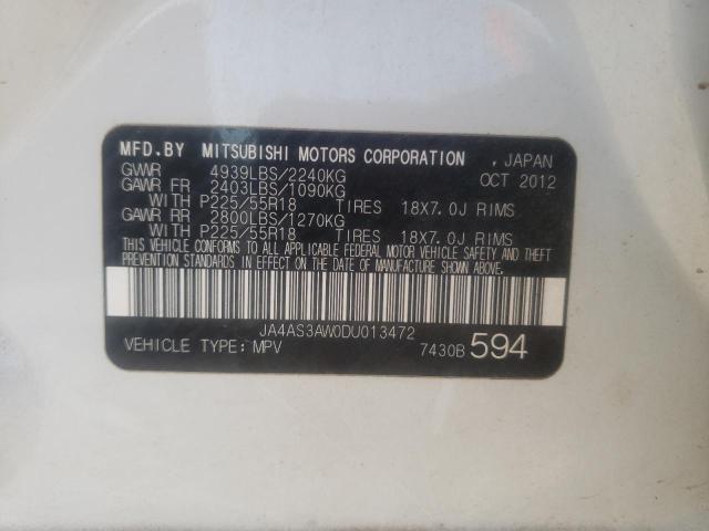 Photo 10 from auction – 2013 MITSUBISHI OUTLANDER with VIN JA4AS3AW0DU013472