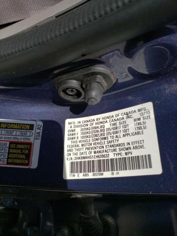 Photo 10 from auction – 2014 HONDA CR-V EX with VIN 2HKRM4H51EH639632