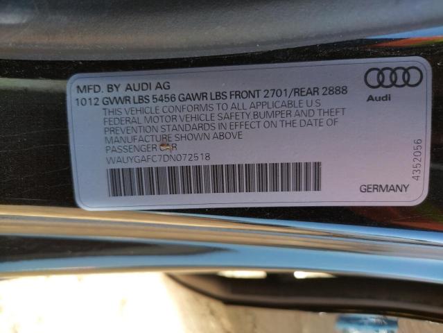 Photo 10 from auction – 2013 AUDI A7 PREMIUM with VIN WAUYGAFC7DN072518