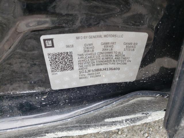 Photo 10 from auction – 2018 CHEVROLET SONIC PREM with VIN 1G1JF5SB8J4136409