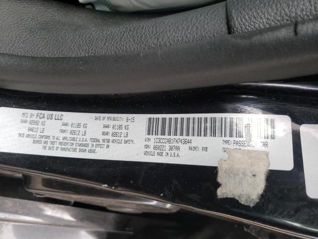 Photo 10 from auction – 2015 CHRYSLER 200 LIMITE with VIN 1C3CCCAB1FN743644