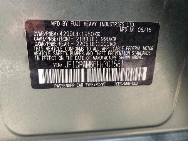 Photo 10 from auction – 2015 SUBARU IMPREZA LI with VIN JF1GPAM66FH301581