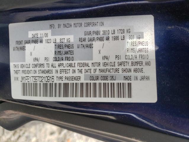 Photo 10 from auction – 2007 MAZDA RX8 with VIN JM1FE173970210916