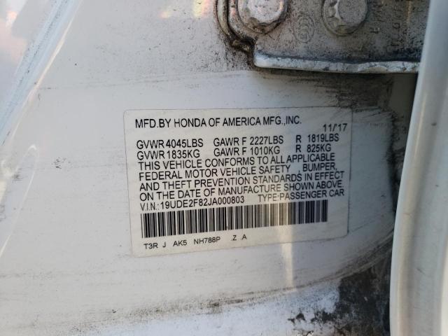 Photo 10 from auction – 2018 ACURA ILX PREMIU with VIN 19UDE2F82JA000803