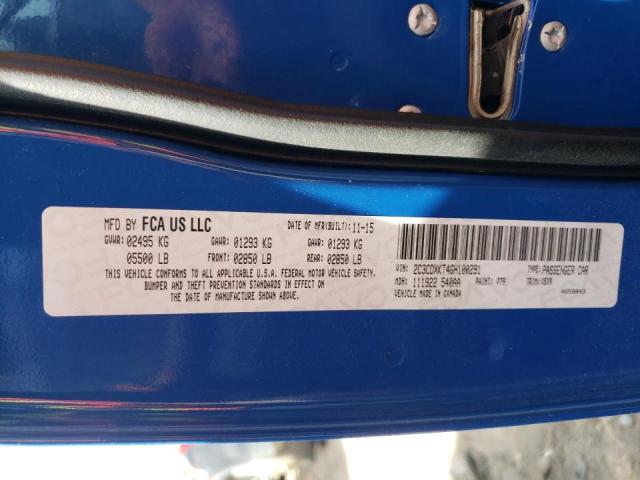 Photo 10 from auction – 2016 DODGE CHARGER PO with VIN 2C3CDXKT4GH100291