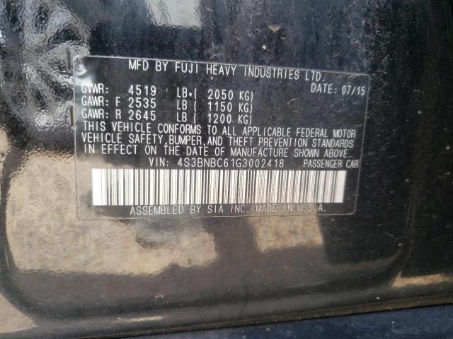 Photo 10 from auction – 2016 SUBARU LEGACY 2.5 with VIN 4S3BNBC61G3002418
