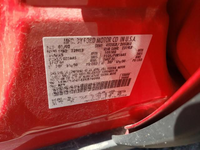 Photo 10 from auction – 2002 FORD ESCAPE XLT with VIN 1FMCU04142KB76086
