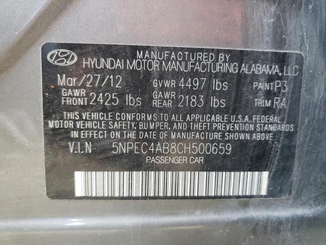 Photo 10 from auction – 2012 HYUNDAI SONATA SE with VIN 5NPEC4AB8CH500659