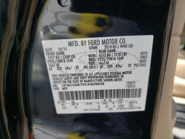 Photo 10 from auction – 2012 FORD ESCAPE LIM with VIN 1FMCU0E79CKB09939