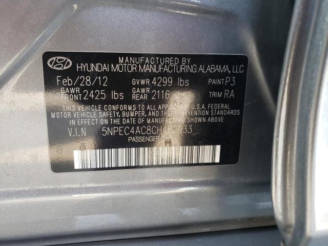 Photo 10 from auction – 2012 HYUNDAI SONATA SE with VIN 5NPEC4AC8CH482933